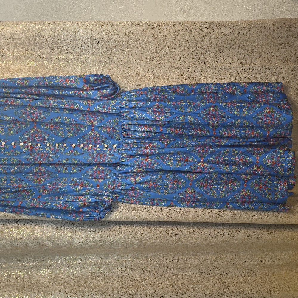 KARLIE floral satin maxi Medium M